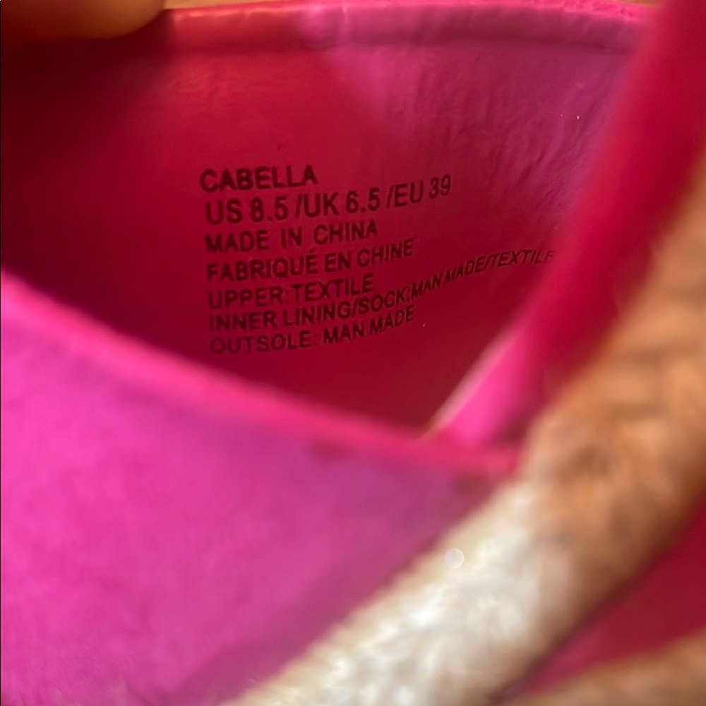 Shoe Dazzle Hot Pink Wedge Slide Sandals - Picture 7 of 8